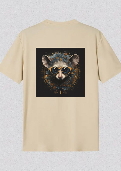 POSSUM WITH FLOWERS PREMIUM PRINT TSHIRT